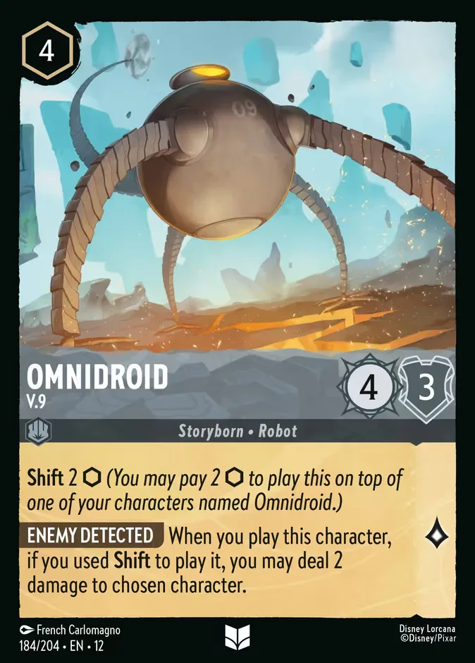 Omnidroid #184 Wilds Unknown Disney Lorcana card