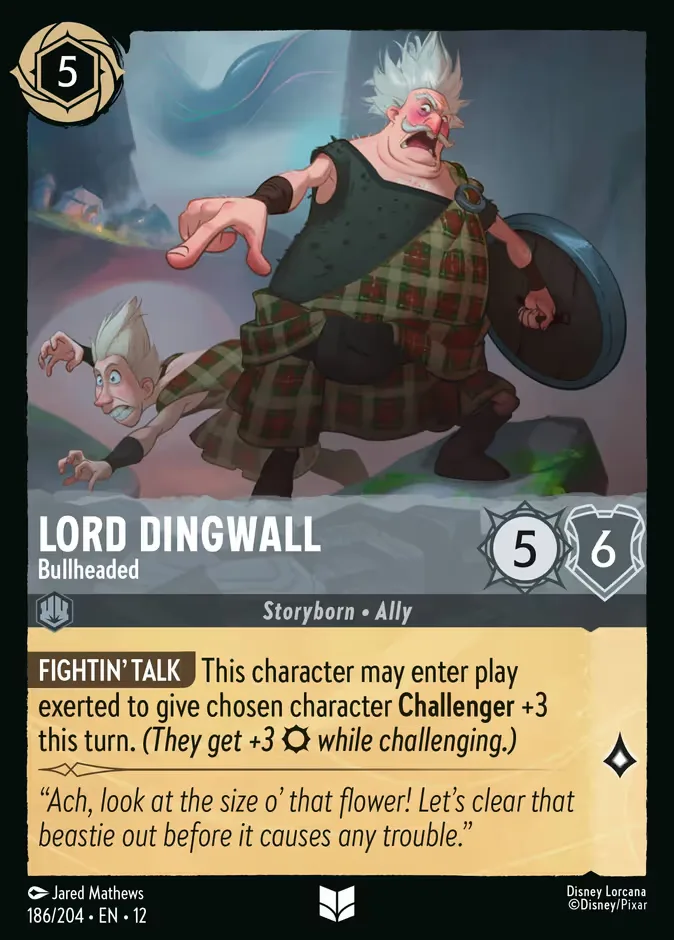 Lord Dingwall #186 Wilds Unknown Disney Lorcana card