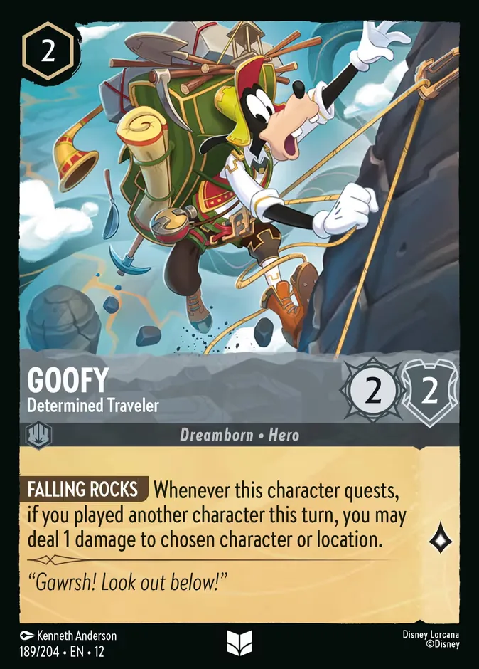 Goofy #189 Wilds Unknown Disney Lorcana card