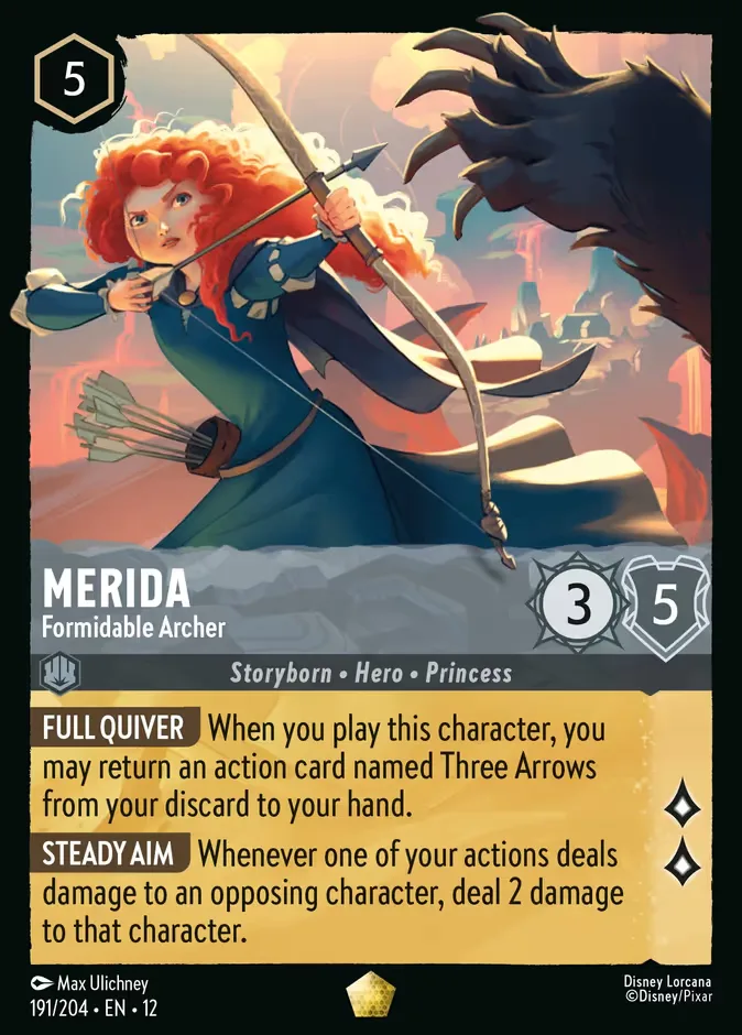 Merida #191 Wilds Unknown Disney Lorcana card