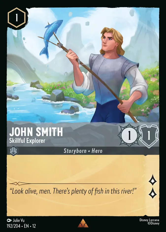 John Smith #192 Wilds Unknown Disney Lorcana card