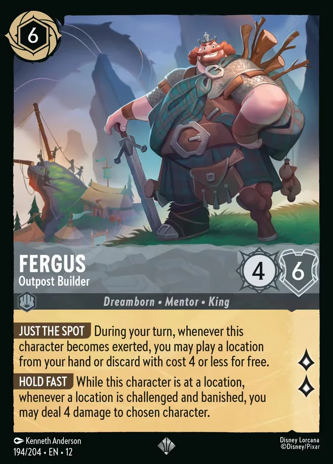 Fergus #194 Wilds Unknown Disney Lorcana card