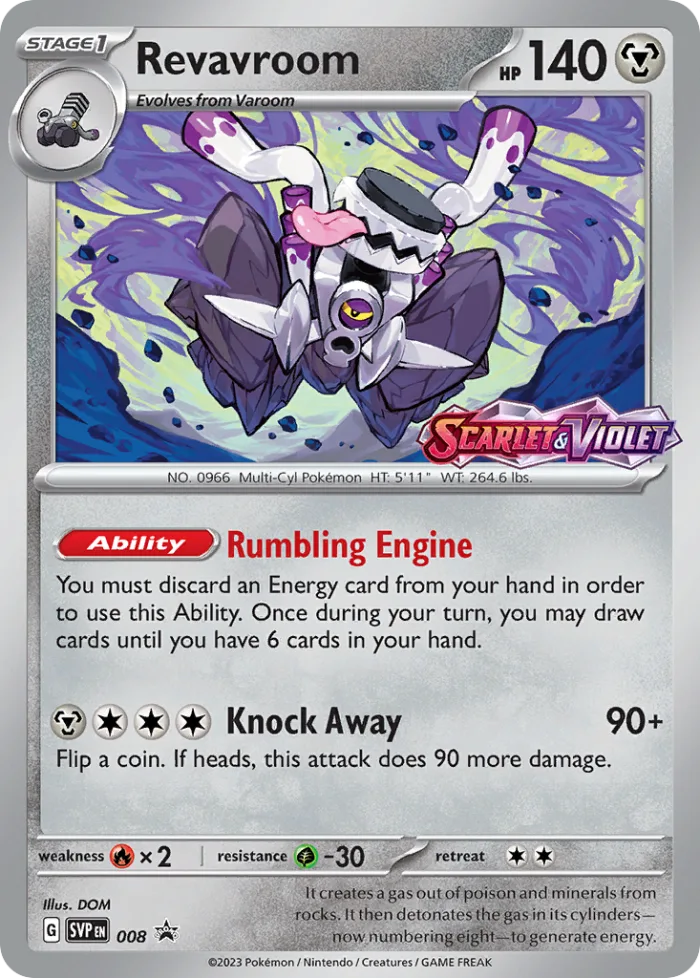 Revavroom #SVP 008 SV Black Star Promos Pokemon card