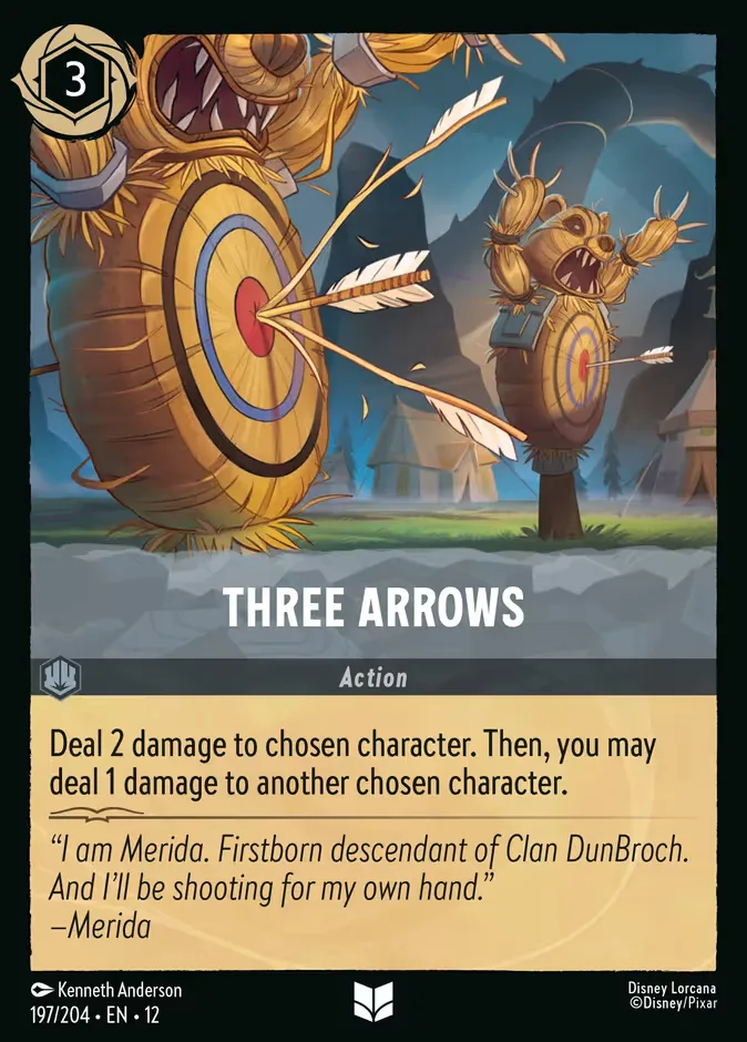 Three Arrows #197 Wilds Unknown Disney Lorcana card