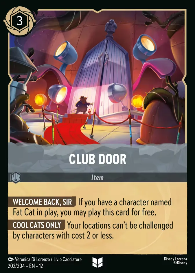 Club Door #202 Wilds Unknown Disney Lorcana card