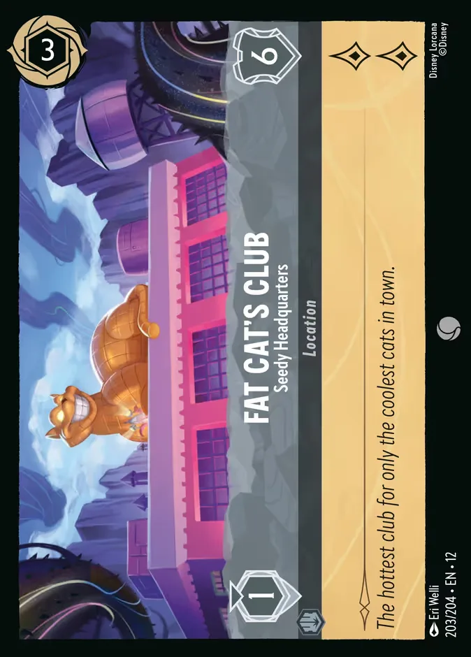 Fat Cat's Club #203 Wilds Unknown Disney Lorcana card