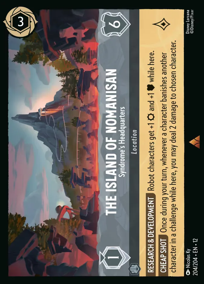 The Island of Nomanisan #204 Wilds Unknown Disney Lorcana card