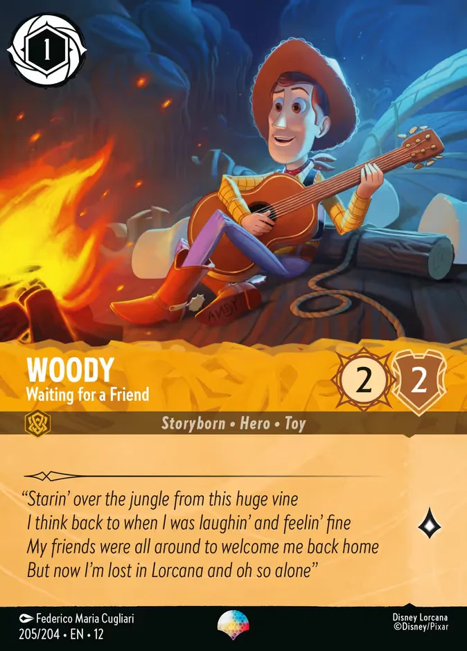 Woody #205 Wilds Unknown Disney Lorcana card