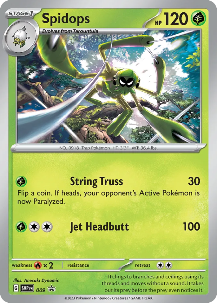 Spidops #SVP 009 SV Black Star Promos Pokemon card