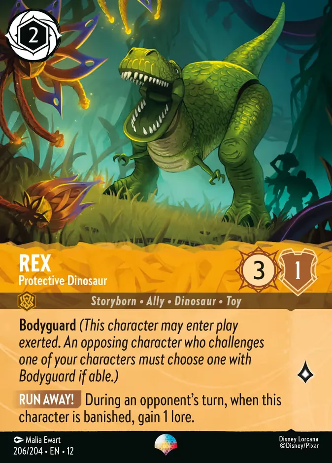 Rex #206 Wilds Unknown Disney Lorcana card