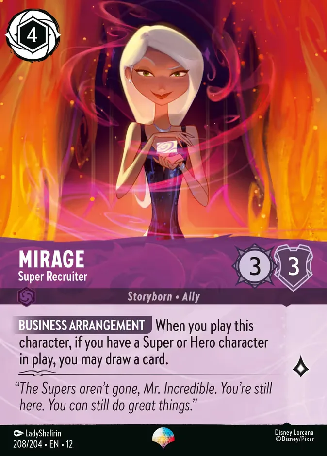 Mirage #208 Wilds Unknown Disney Lorcana card