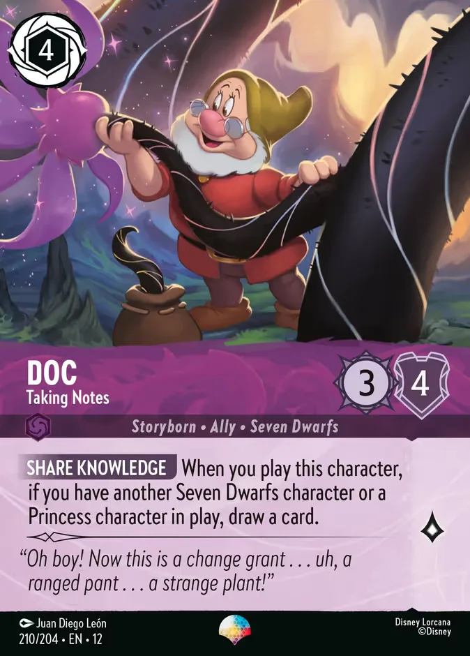 Doc #210 Wilds Unknown Disney Lorcana card