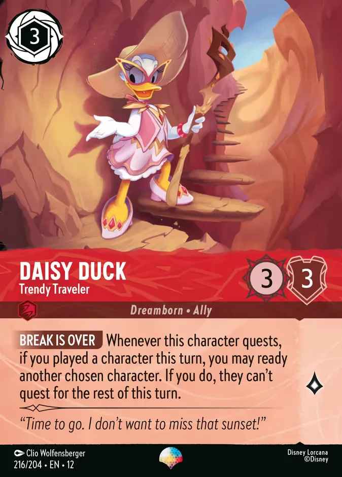 Daisy Duck #216 Wilds Unknown Disney Lorcana card