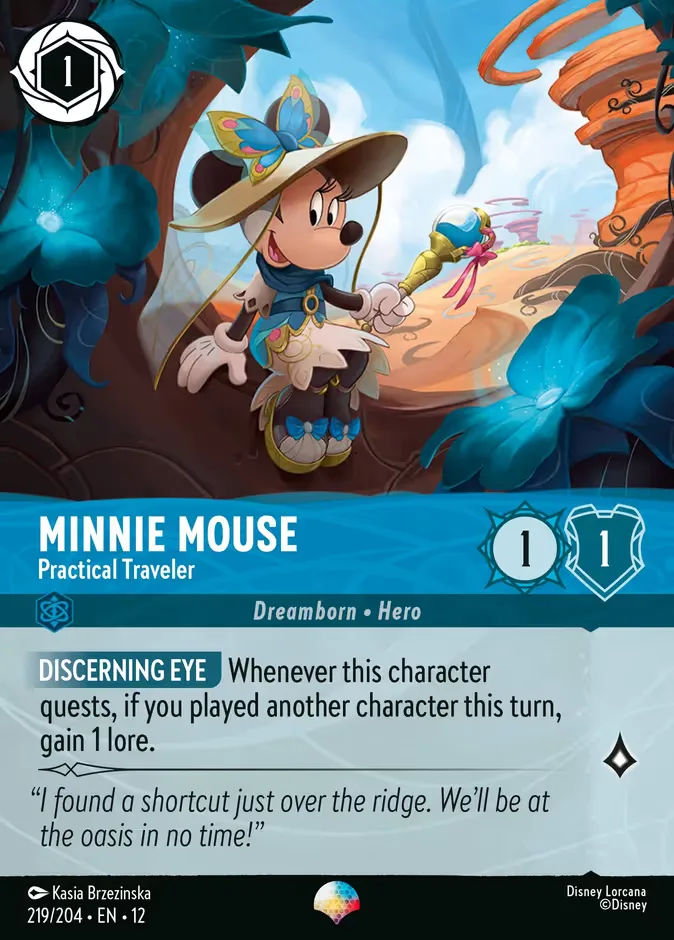 Minnie Mouse #219 Wilds Unknown Disney Lorcana card