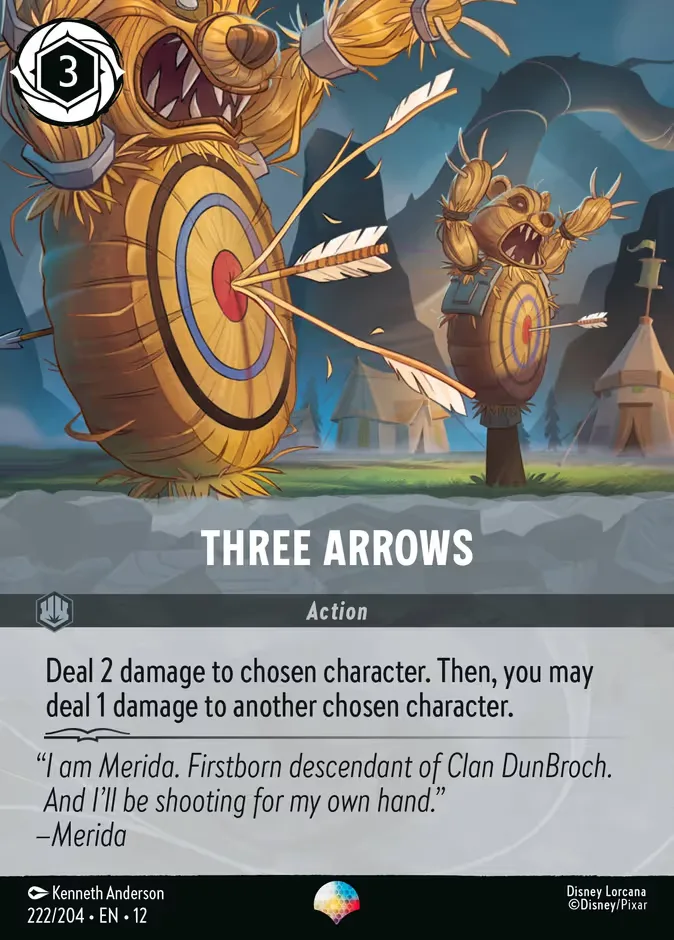 Three Arrows #222 Wilds Unknown Disney Lorcana card