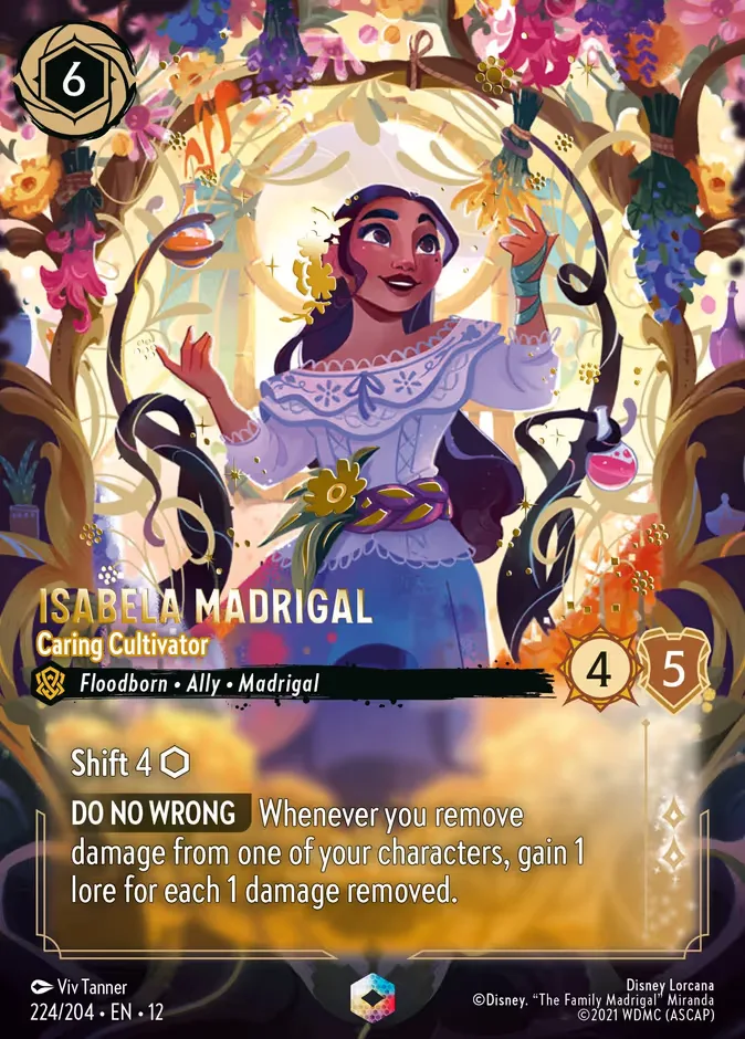 Isabela Madrigal #224 Wilds Unknown Disney Lorcana card