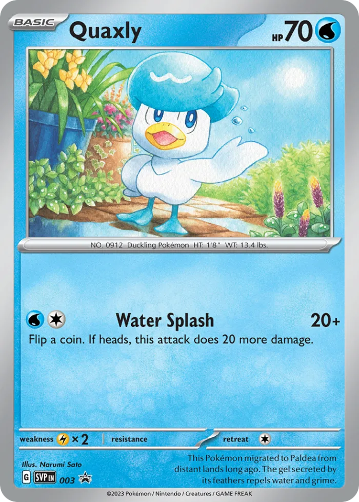 Quaxly #SVP 003 SV Black Star Promos Pokemon card
