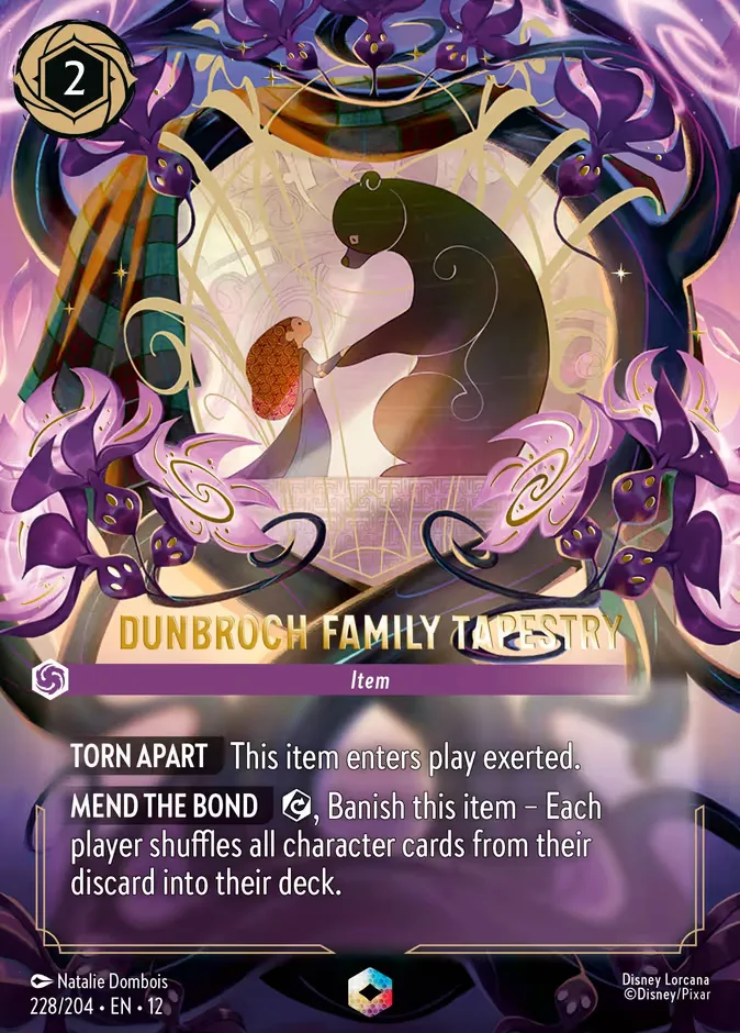 DunBroch Family Tapestry #228 Wilds Unknown Disney Lorcana card