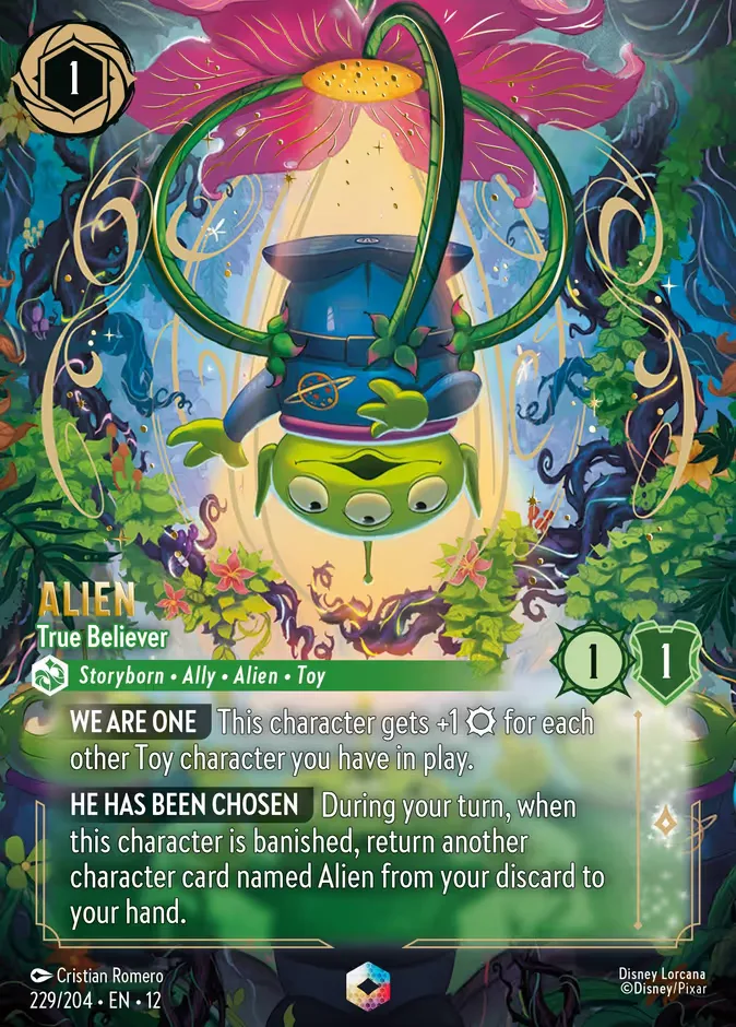 Alien #229 Wilds Unknown Disney Lorcana card