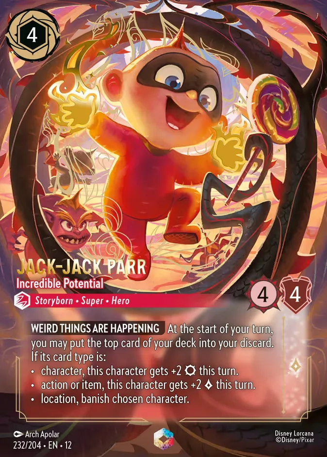 Jack-Jack Parr #232 Wilds Unknown Disney Lorcana card