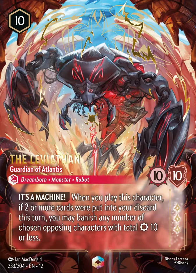 The Leviathan #233 Wilds Unknown Disney Lorcana card