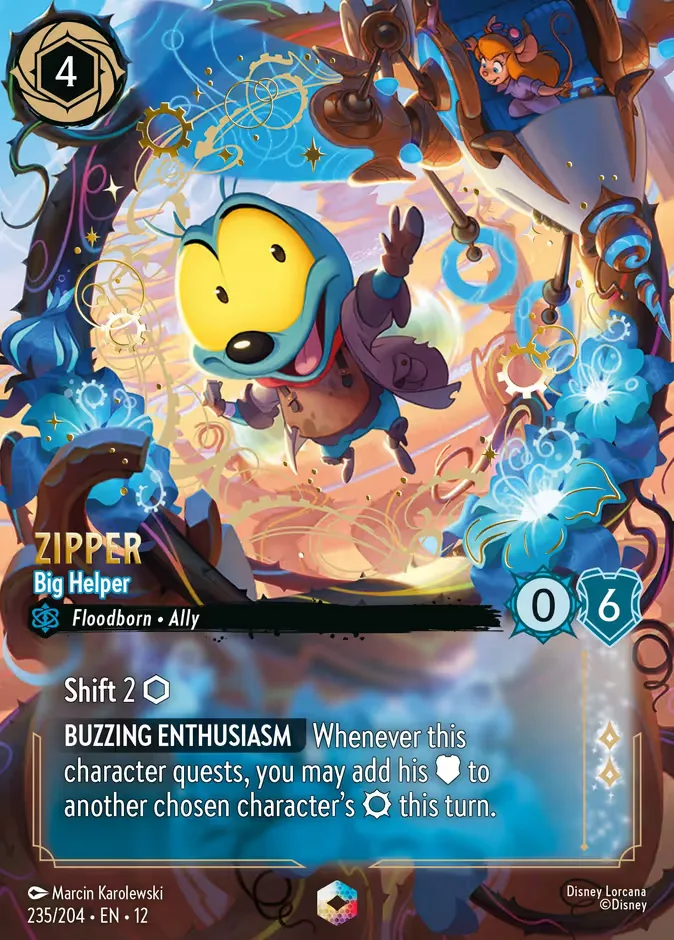 Zipper #235 Wilds Unknown Disney Lorcana card
