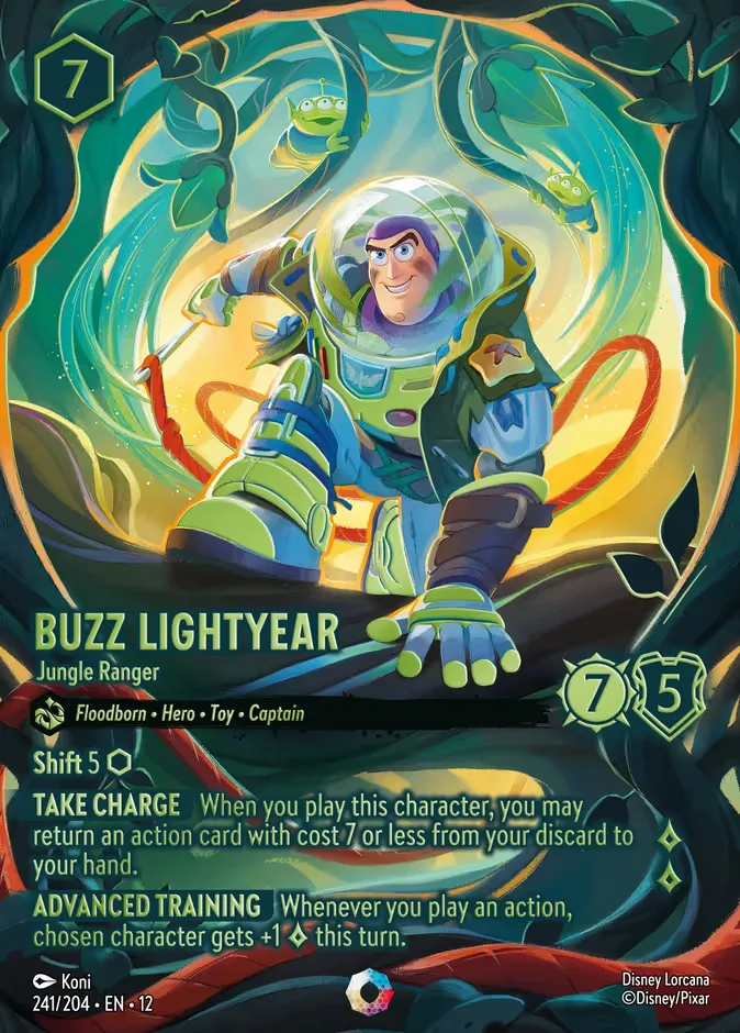 Buzz Lightyear #241 Wilds Unknown Disney Lorcana card
