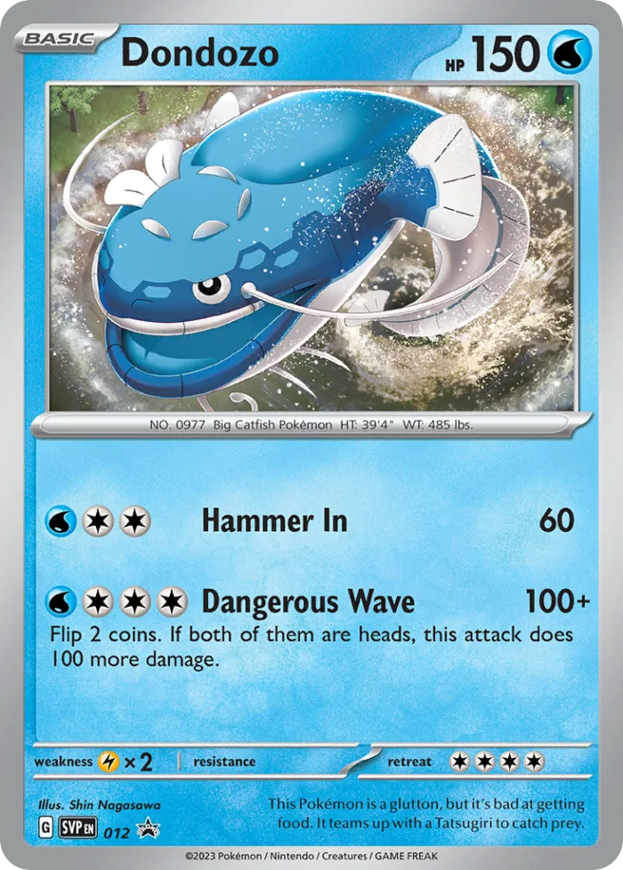 Dondozo #SVP 012 SV Black Star Promos Pokemon card