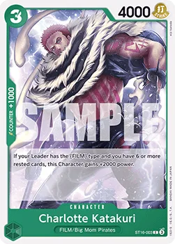 Charlotte Katakuri #ST16-003 GREEN Uta One Piece card