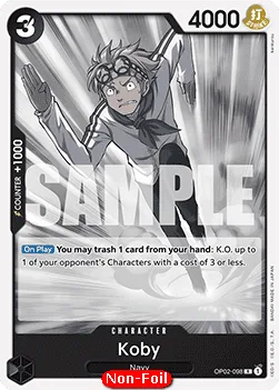 Koby #OP02-098 BLACK Smoker One Piece card