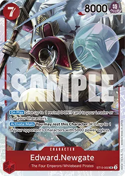 Edward.Newgate #ST15-002 RED Edward.Newgate One Piece card