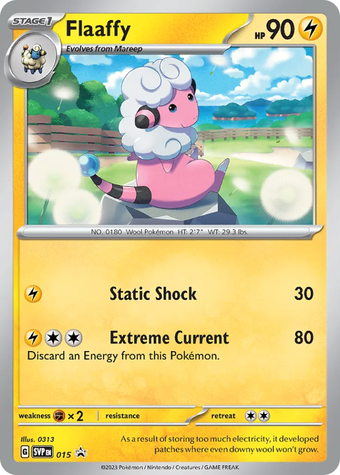 Flaaffy #SVP 015 SV Black Star Promos Pokemon card