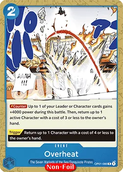Overheat #OP01-086 BLUE Donquixote Doflamingo One Piece card