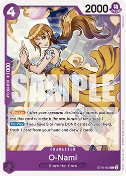 O-Nami #ST18-002 PURPLE Monkey.D.Luffy One Piece card