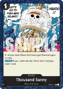 Thousand Sunny #ST14-017 3D2Y One Piece card