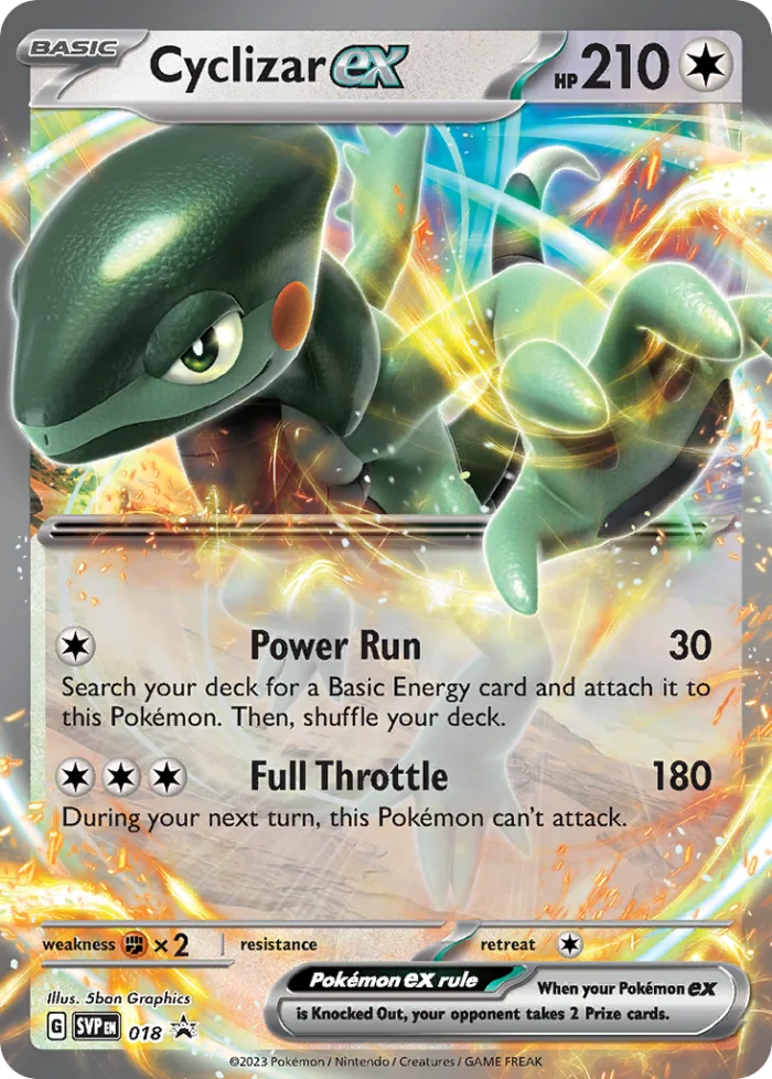 Cyclizar ex #SVP 018 SV Black Star Promos Pokemon card