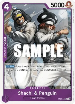 Shachi & Penguin #ST10-008 Ultra Deck: The Three Captains One Piece card
