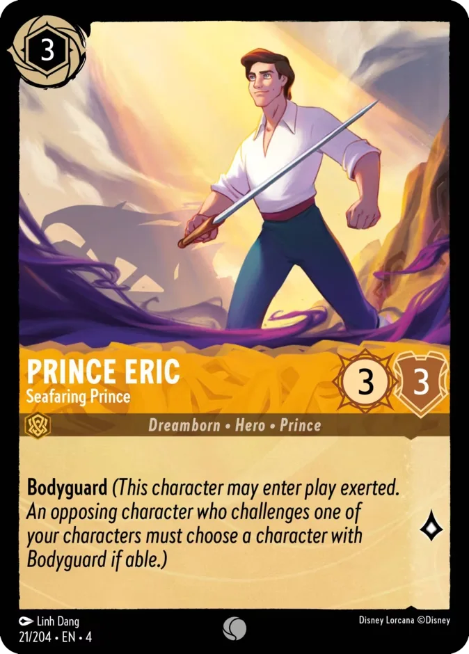 Prince Eric #21 Ursula's Return Disney Lorcana card