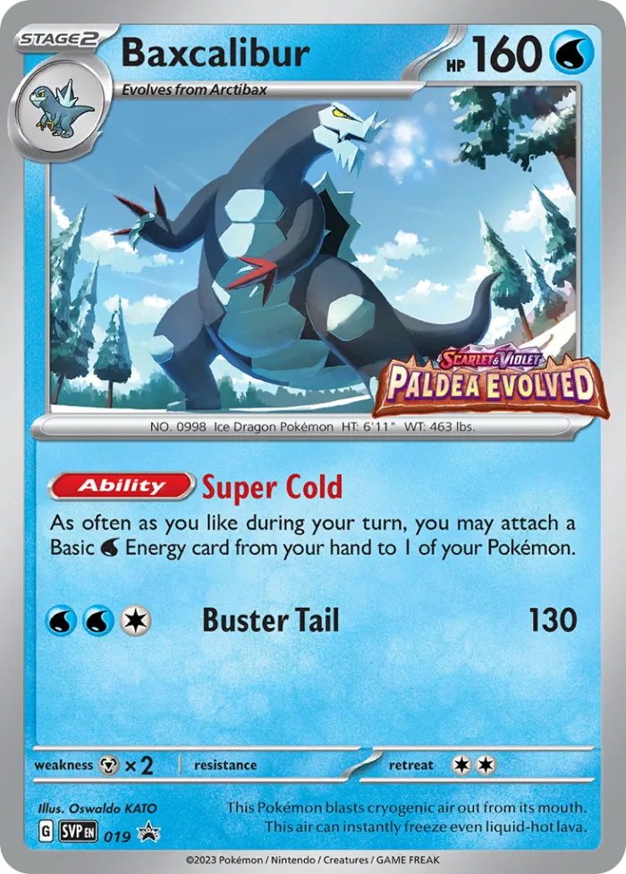 Baxcalibur #SVP 019 SV Black Star Promos Pokemon card