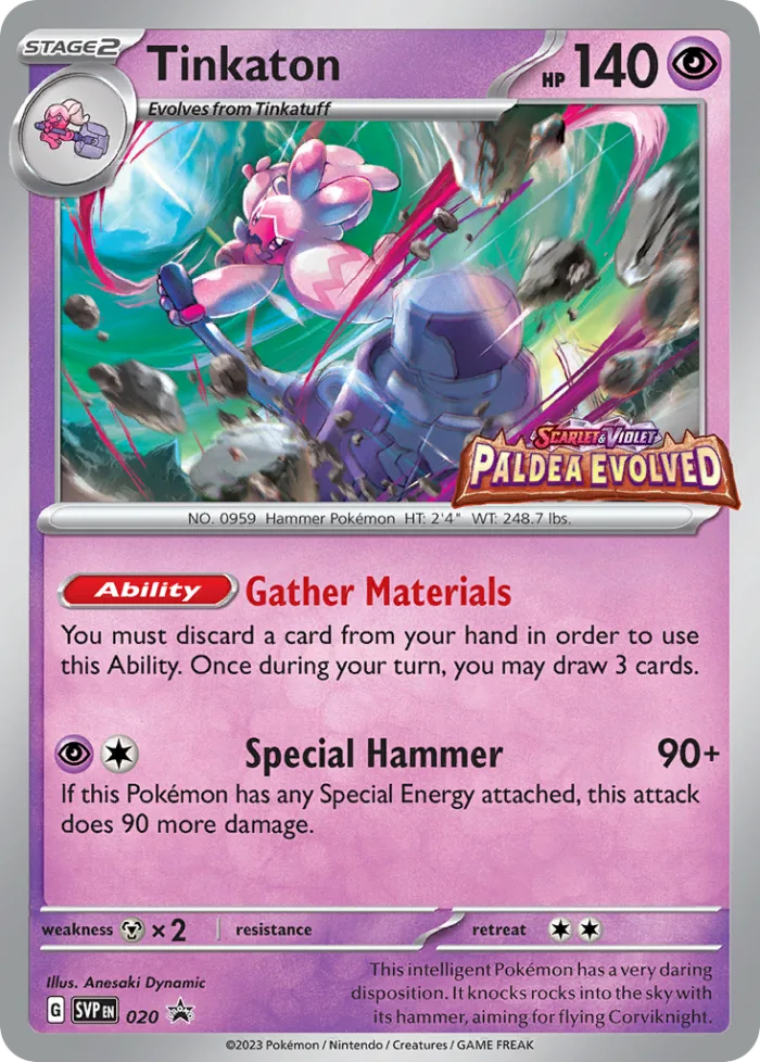 Tinkaton #SVP 020 SV Black Star Promos Pokemon card