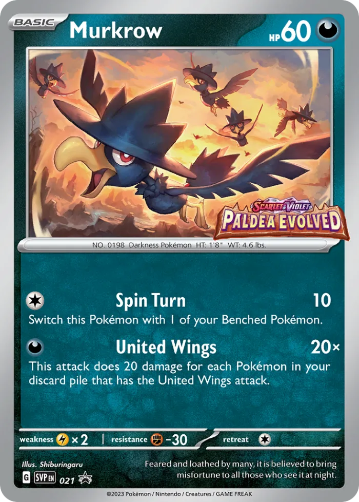 Murkrow #SVP 021 SV Black Star Promos Pokemon card