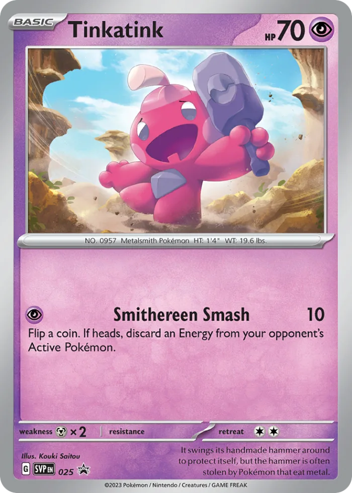 Tinkatink #SVP 025 SV Black Star Promos Pokemon card