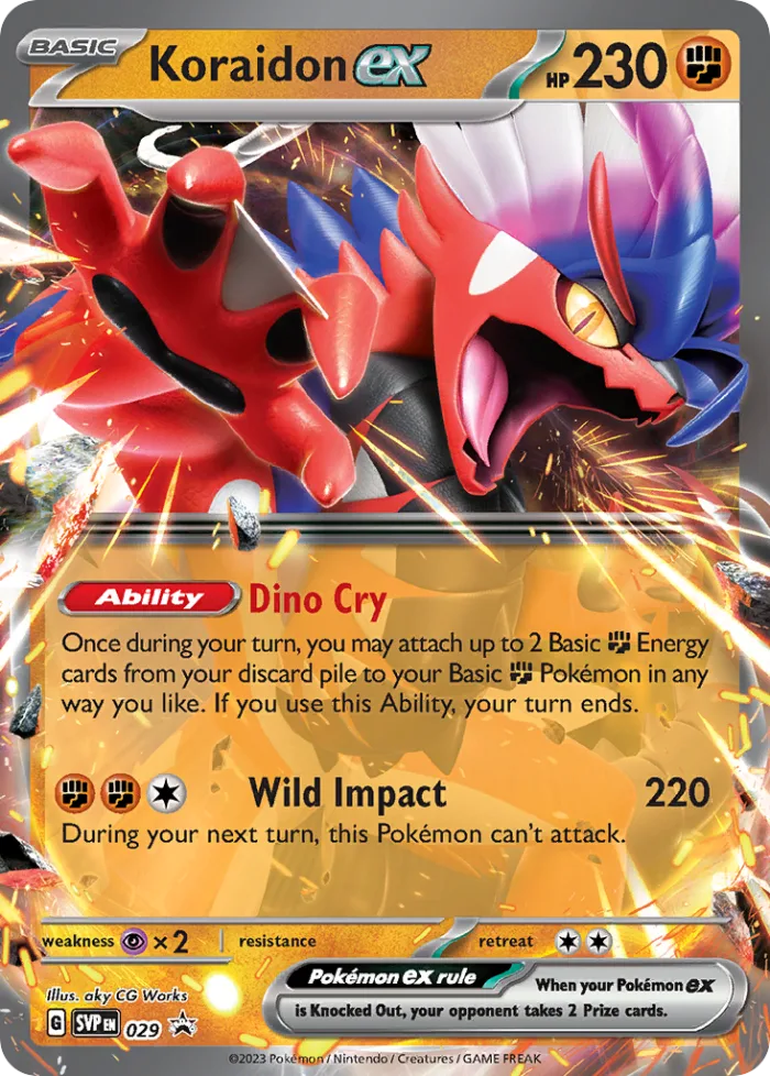 Koraidon ex #SVP 029 SV Black Star Promos Pokemon card