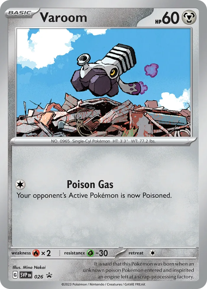 Varoom #SVP 026 SV Black Star Promos Pokemon card