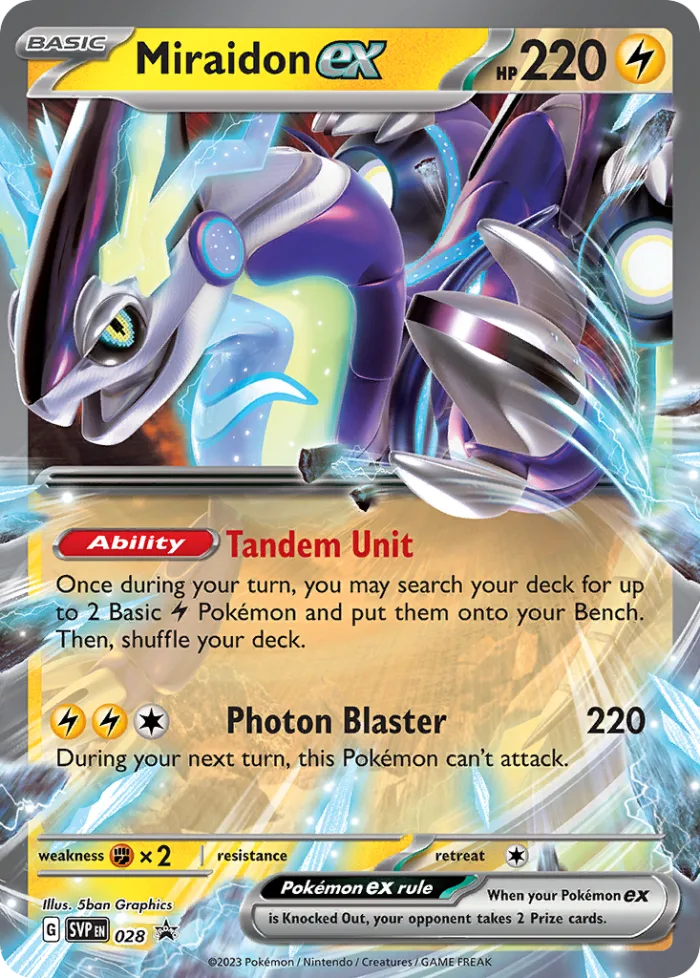 Miraidon ex #SVP 028 SV Black Star Promos Pokemon card