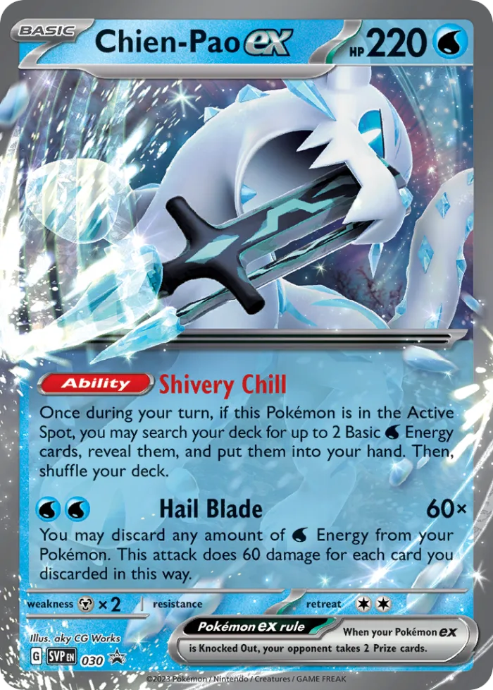 Chien-Pao ex #SVP 030 SV Black Star Promos Pokemon card