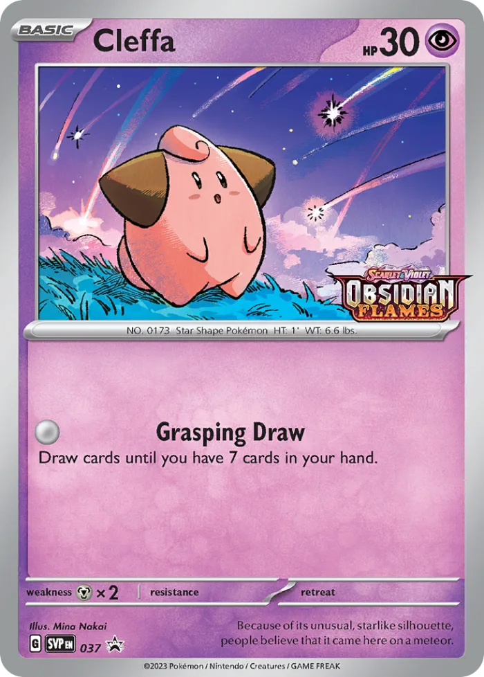 Cleffa #SVP 037 SV Black Star Promos Pokemon card