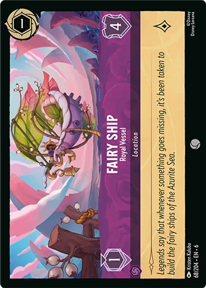 Fairy Ship #68 Azurite Sea Disney Lorcana card