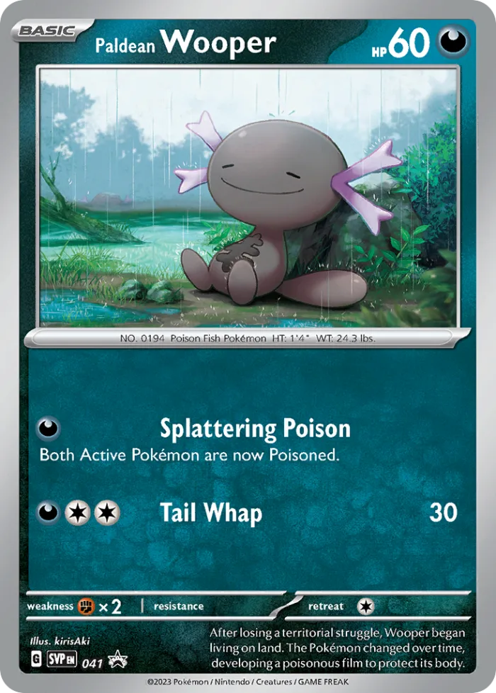 Paldean Wooper #SVP 041 SV Black Star Promos Pokemon card
