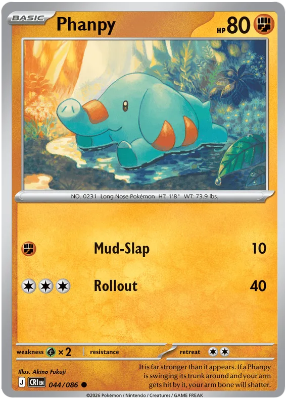 Phanpy #44 Chaos Rising Pokemon card